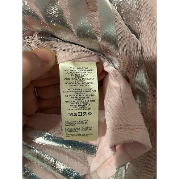 NWOT By Anthropologie Flutter-Sleeve Foil Pleated Top - Picture 9 of 9